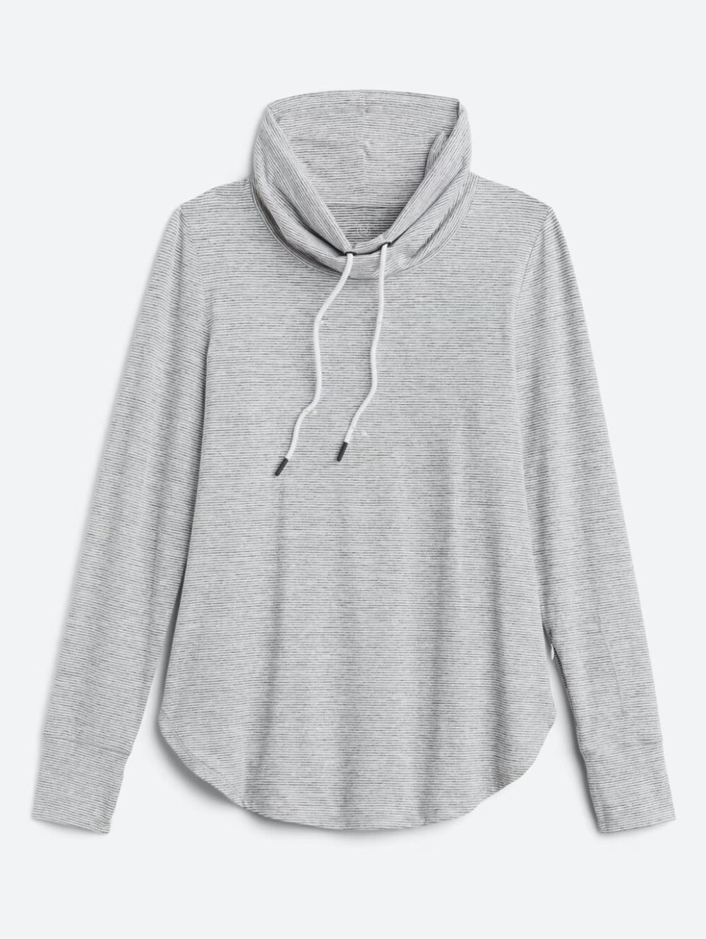 Light Gray Cowl Neck Pullover Sweater
